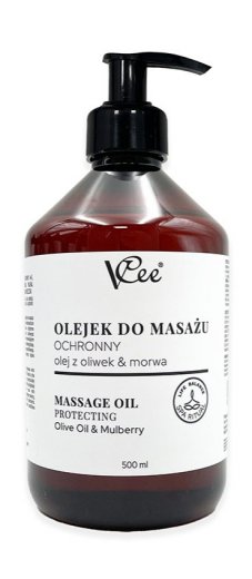 VCee masážny olej Spevňujúci - Oliva a moruše 500ml