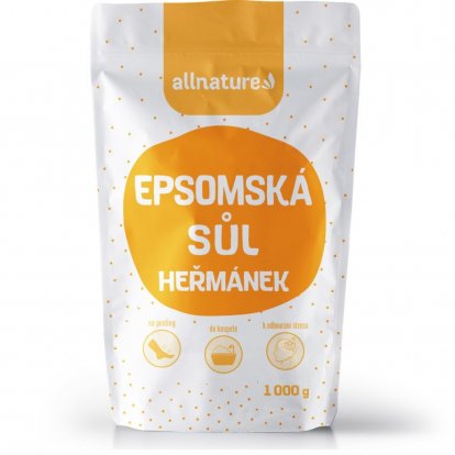 Allnature Epsomská soľ Harmanček 1000g