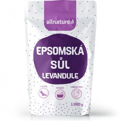 Allnature Epsomská soľ Levanduľa 1000g