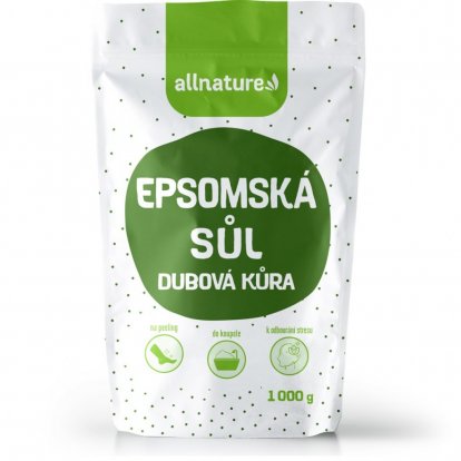 Allnature Epsomská soľ Dubová kôra 1000g